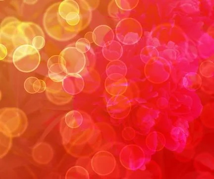 Red flower bokeh Stock Illustration