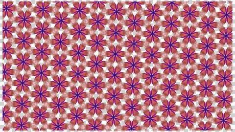 Red Flower Decorative Seamless Pattern Background Illustrazione stock