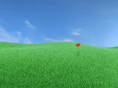 Red flower Stock Illustration