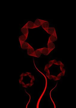 Red Flower Stock Illustration