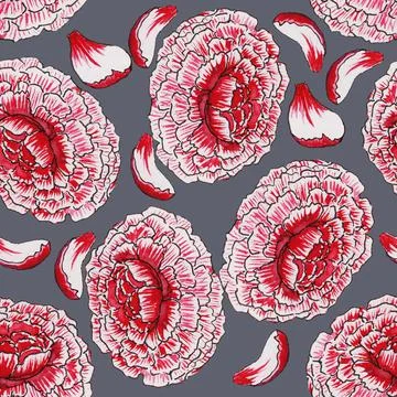 The red flower Stock Illustration