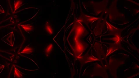 Red Flower. Kaleidoscope Loop Background Stock Footage 102729961