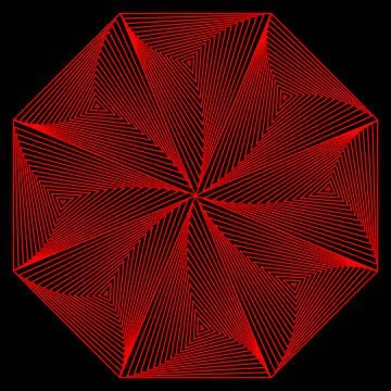 Red flower pattern Stock Illustration