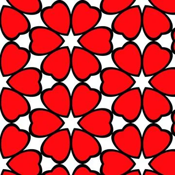 Red flower. Pattern. Stock Illustration