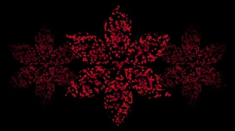 Red flower pixels Stock Footage 302876129