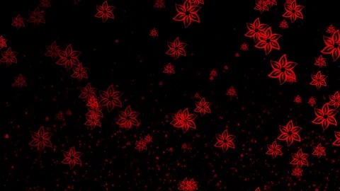 Red Flower VJ Loops Stock Footage 74360174