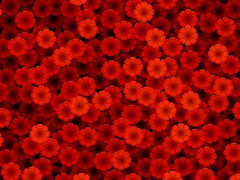 Red-flowers Stock Illustration