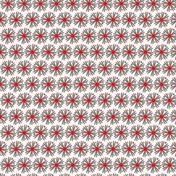 Red flowers pattern Stock Illustration