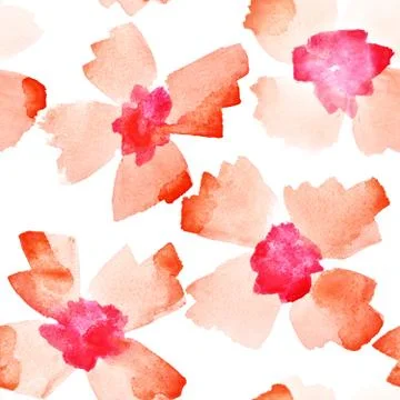 Red flowers seamless Stock Photos