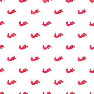 Red flowing fabric pattern on white background Illustrazione stock