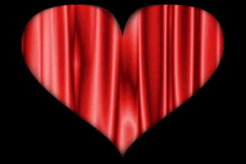 Red flowing heart Stock Footage 90058