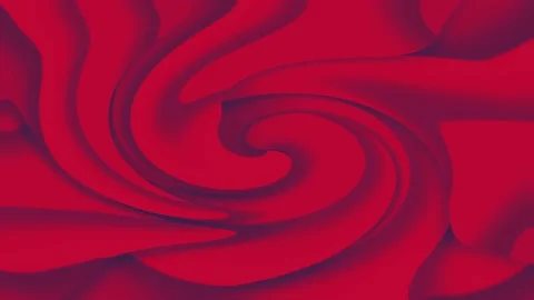 Red flowing liquid ink waves abstract motion blurred background. 3d Video stock 155500551