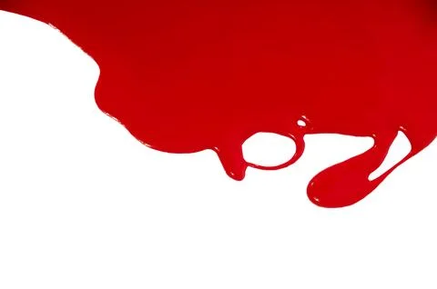 Red flowing paint Stock Photos