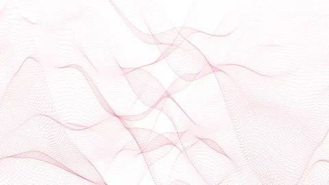 Red Flowing Particle Line Wave Loop Futuristic Tech Background 4K Vídeo Stock 334991952