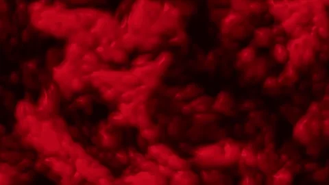 Red Fluid Simulation Velvet Smoke Texture Seamless Broadcast Loop Stock Footage 340127666