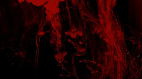 Red fluid swirls Stock Footage 93574558
