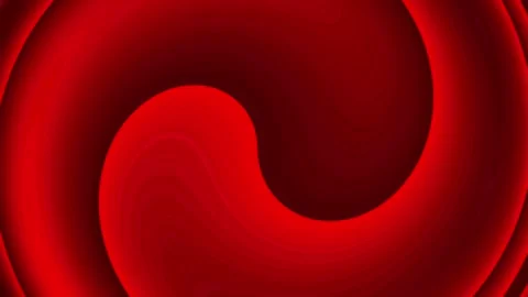 Red fluid vortex swirl with smooth rotating abstract motion loop Stock Footage 336212681