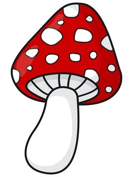 Red fly agaric. Vector illustration Stock-Illustration