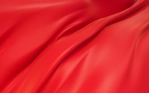 Red flying clothes, 3d rendering. Stock Illustration