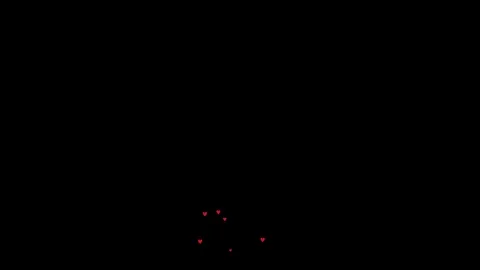 Red flying hearts Stock Footage 126049103