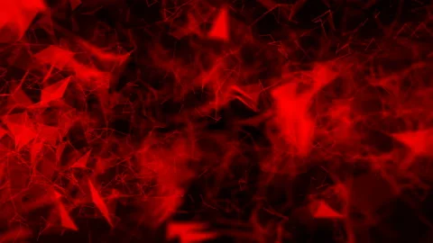 Red flying particles are connected and disconnected on a black background animat Stock-Footage 123612561