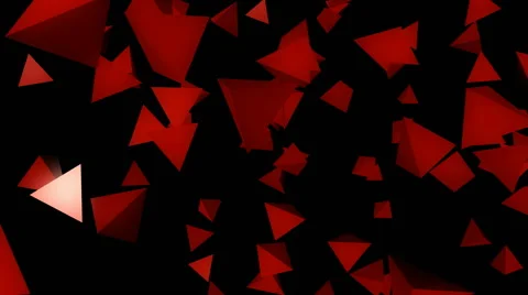 Red flying pyramid Video stock 54822767