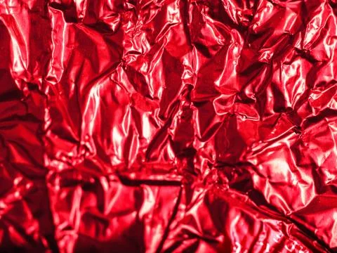 Red foil metallic background Stock Photos