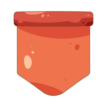 Red folded corner ribbon Stock Illustration