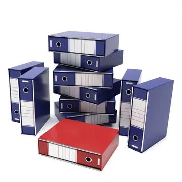 The red folder Stock Illustration