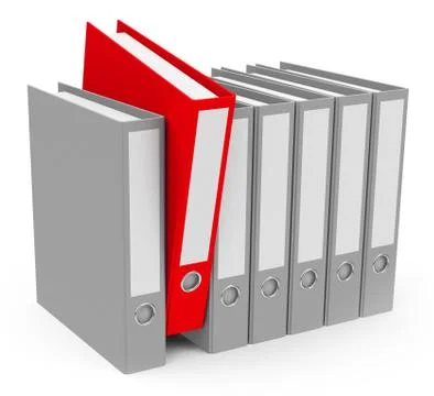 The red folder Stock Illustration