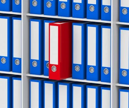 The red folder Stock Illustration