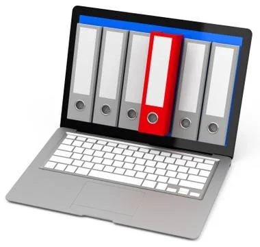 The red folder Stock Illustration