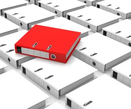 The red folder Stock Illustration
