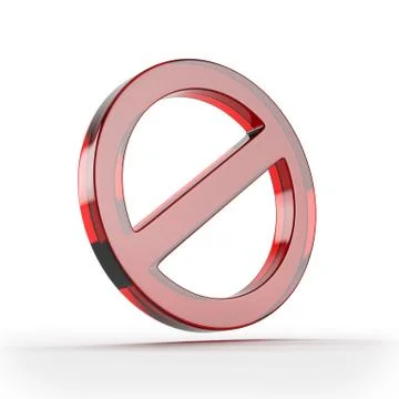Red forbidden sign Stock-Illustration