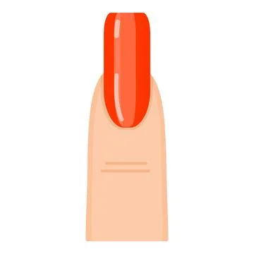 Red form studio icon cartoon vector. Care oval Stock Illustration