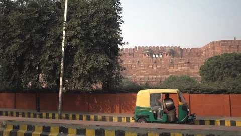 Red  Fort Agra Stock Footage 111330815