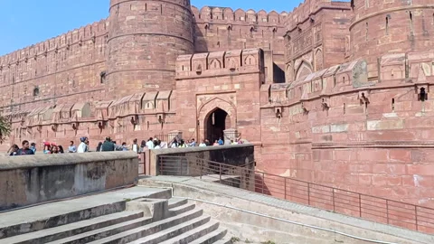 Red Fort Agra Stock Footage 304580106