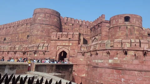 Red Fort Agra Stock Footage 304581121