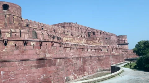 Red Fort Agra Stock Footage 304582650