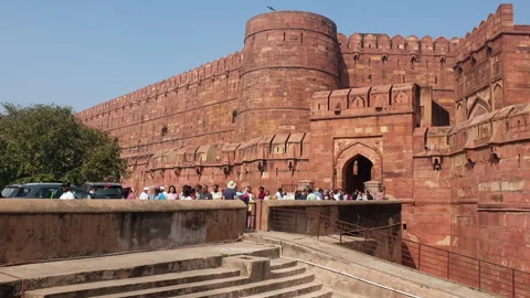 Red Fort Agra Stock Footage 304586116