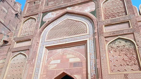 Red Fort Agra Stock Footage 304591006