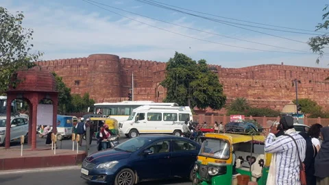 Red Fort Agra Stock Footage 304591607