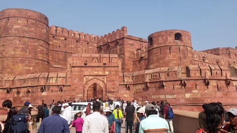 Red Fort Agra Stock Footage 304593444