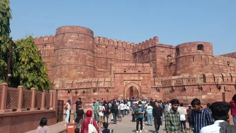 Red Fort Agra Stock Footage 304594223