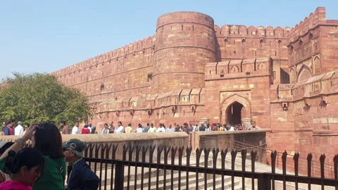Red Fort Agra Stock Footage 304594537
