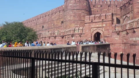 Red Fort Agra Stock Footage 304594815