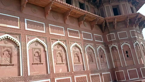 Red Fort Agra Stock Footage 304595577