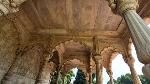 The Red Fort Architecture Stock Footage 318786032
