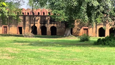 The Red Fort Architecture Stock Footage 318786035