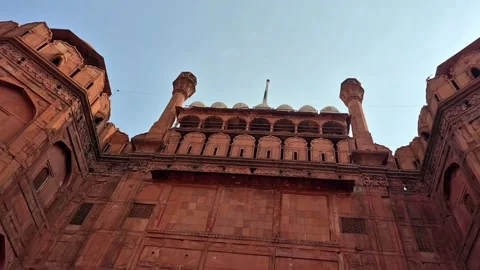 The Red Fort Architecture Stock Footage 318786064